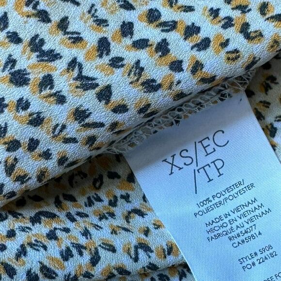 CABI Women’s Yellow Printed Sleeveless Impression Tank Top Blouse Size XS Style - Picture 4 of 7